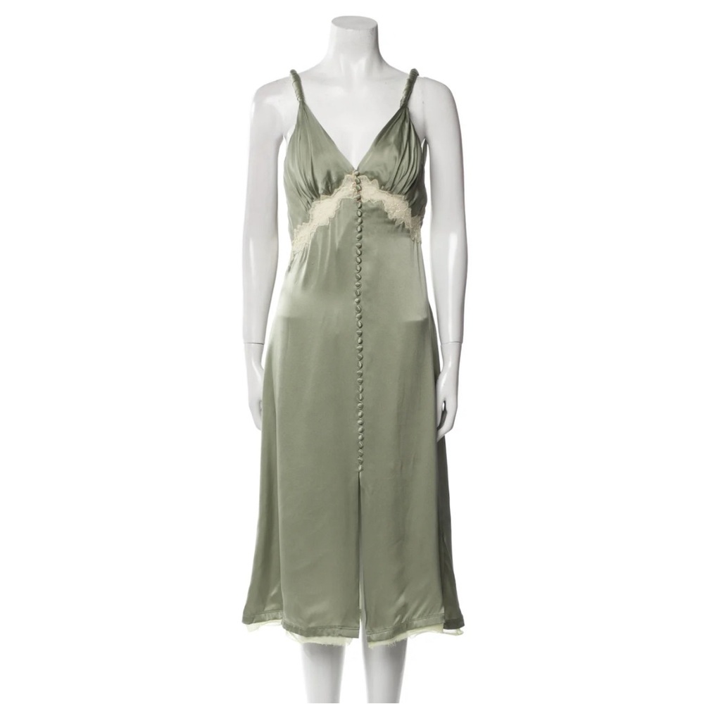 Elegant Olive Green Women's cocktail dress